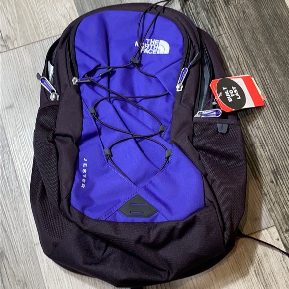 north face jester backpack purple